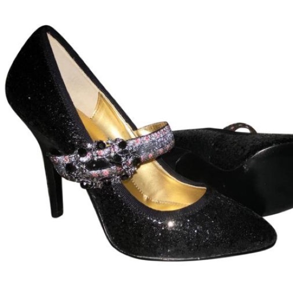 Hale Bob Shoes - 🔴SOLD🔴 Designer Hale Bob Sparkle Pumps black